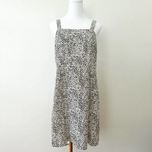 American Eagle Linen Blend Leopard Dress Size Large